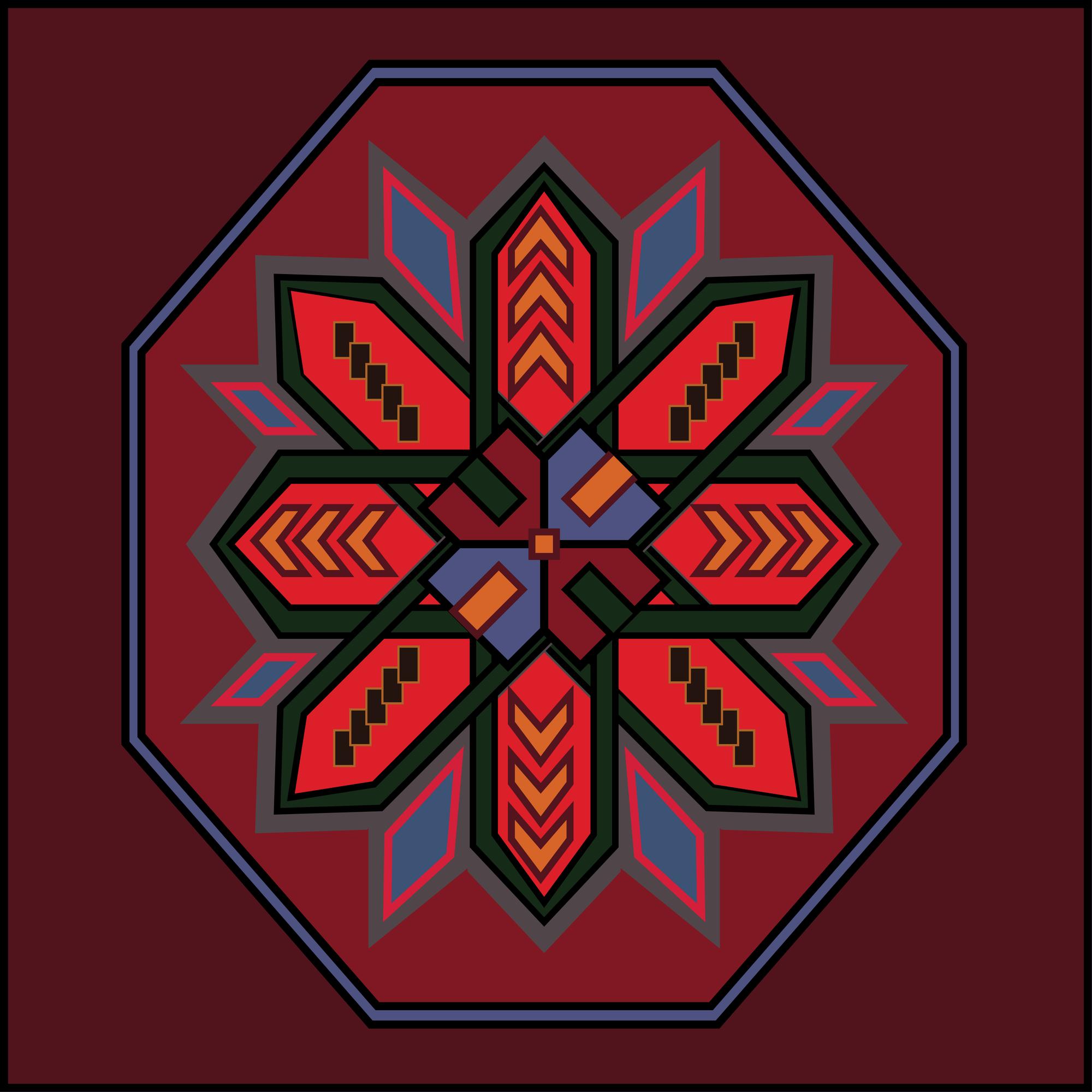 embroidered linen pillow corner motif